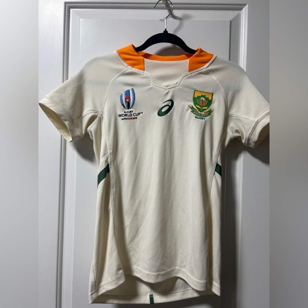 South Africa Rugby Jersey  WORLD CUP 2019 - Cream and Orange